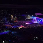 Vista general del estadio durante un concierto de Shakira en el Las Mujeres Ya No Lloran World Tour