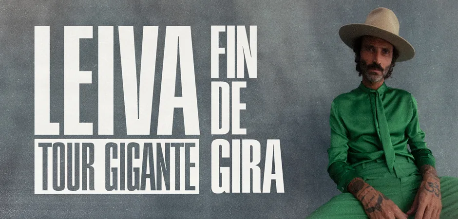 Cartel oficial del Tour Gigante Fin de Gira de Leiva